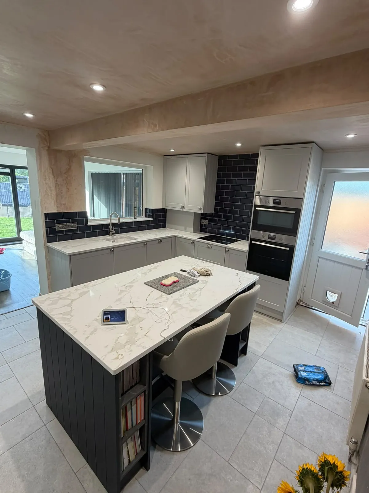 Finished kitchen with island by Design Built Right in Selby
