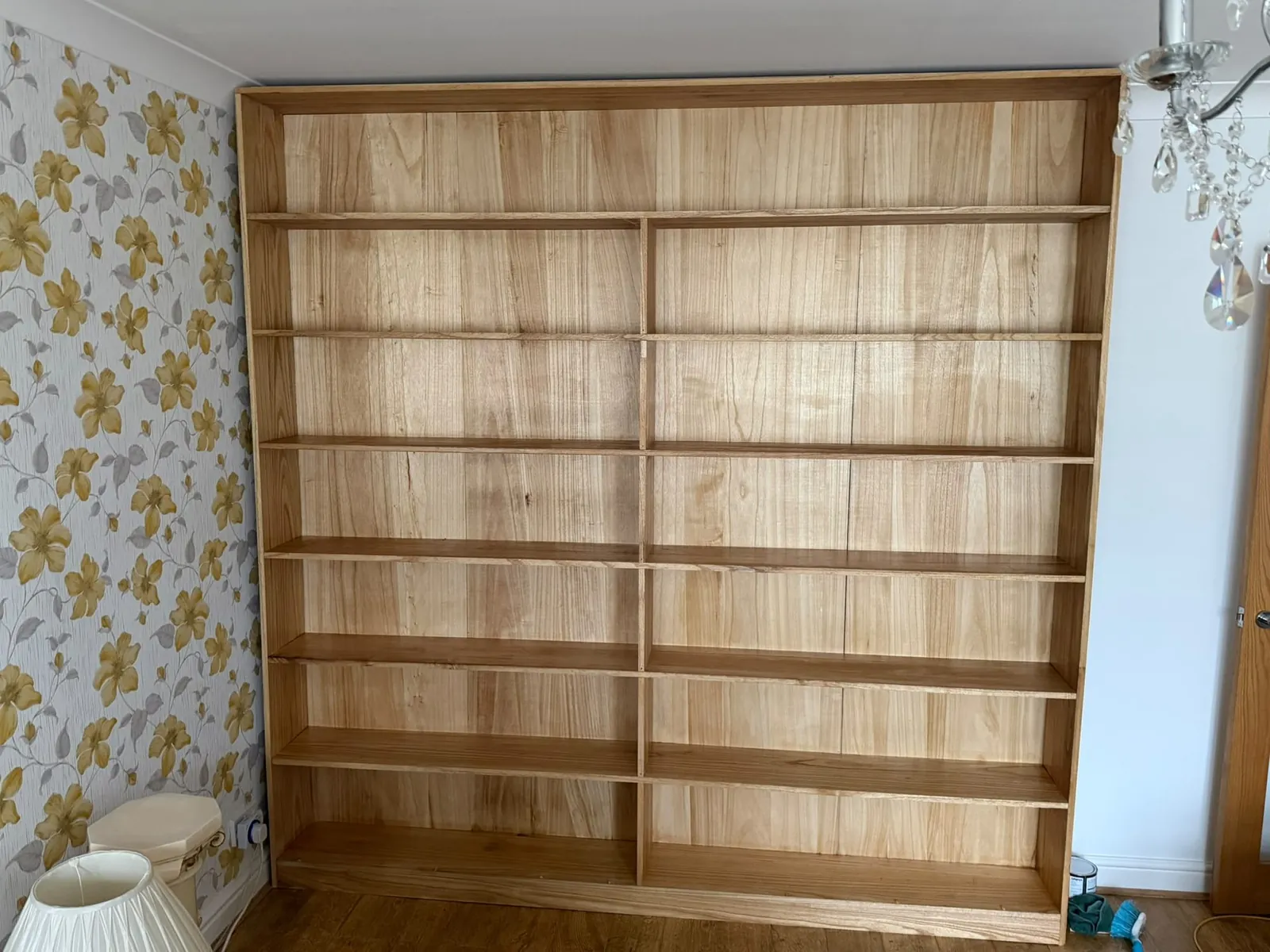 Bespoke oak bookcase joinery, joinery by Design Built Right in Selby