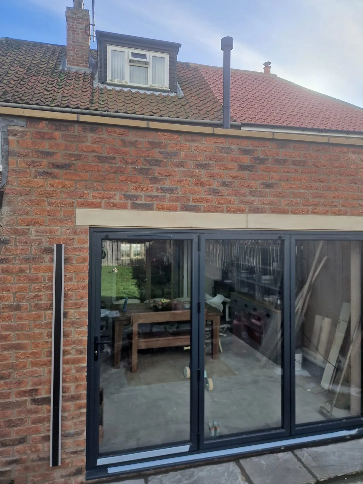 Rear extension bifold doors, extensions by Design Built Right in Selby