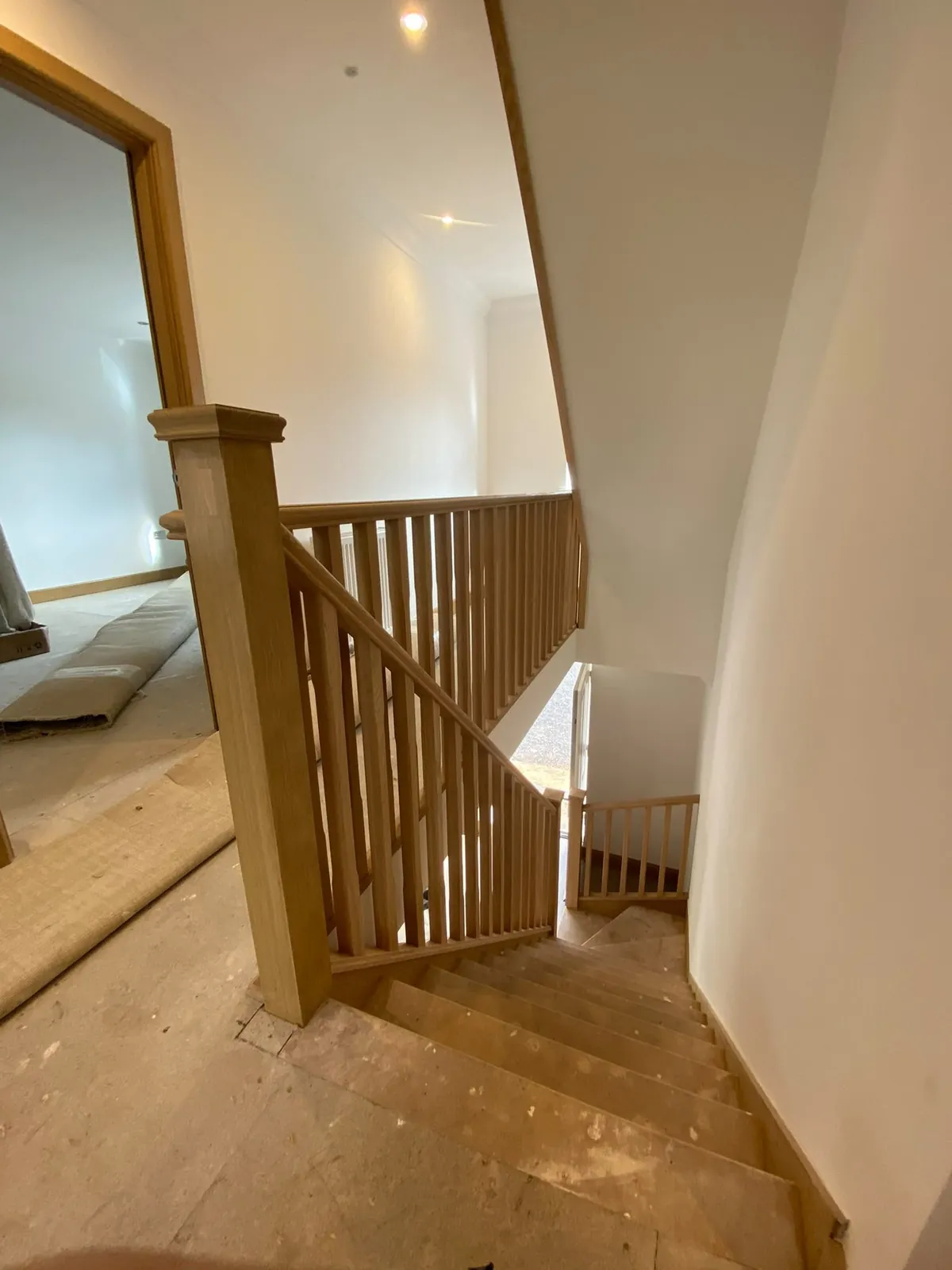 Oak staircase joinery, joinery by Design Built Right in Selby