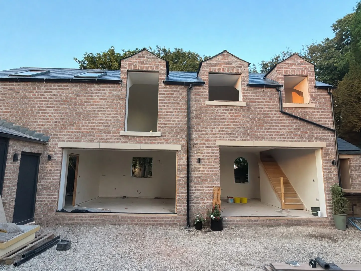 Brick extension build, extensions by Design Built Right in Selby