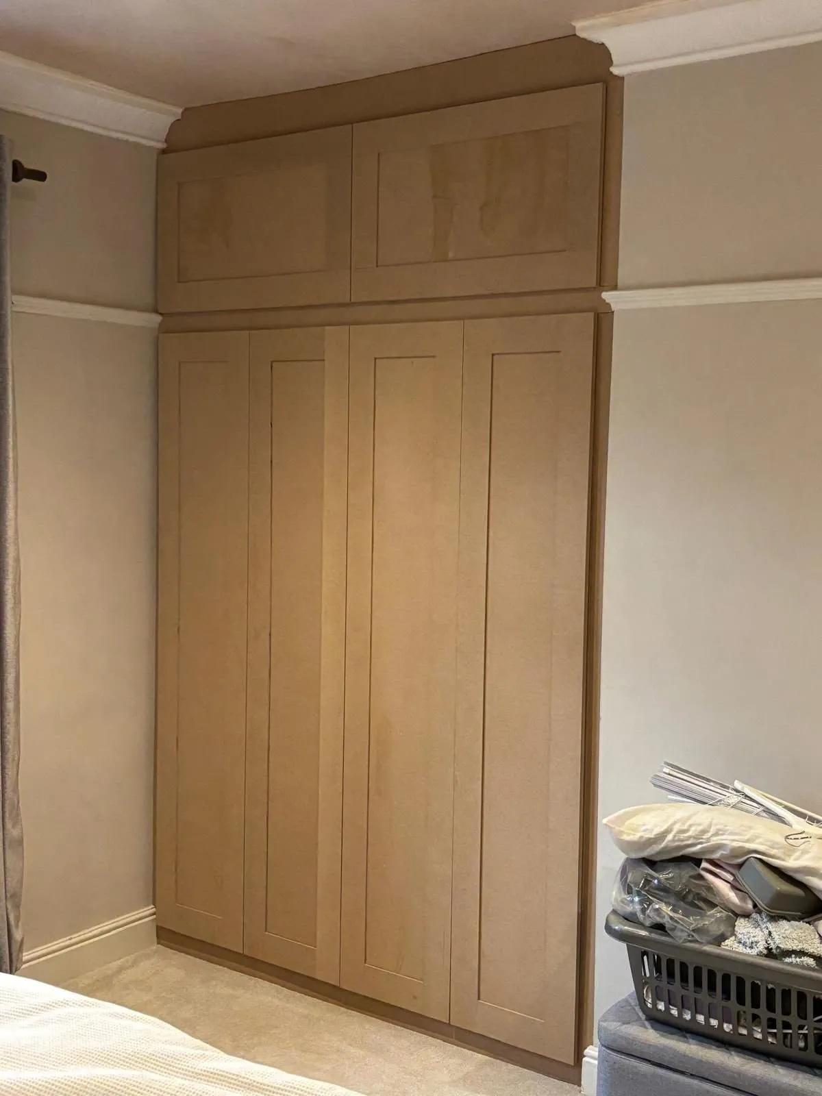Old fitted wardrobes before replacement in Selby