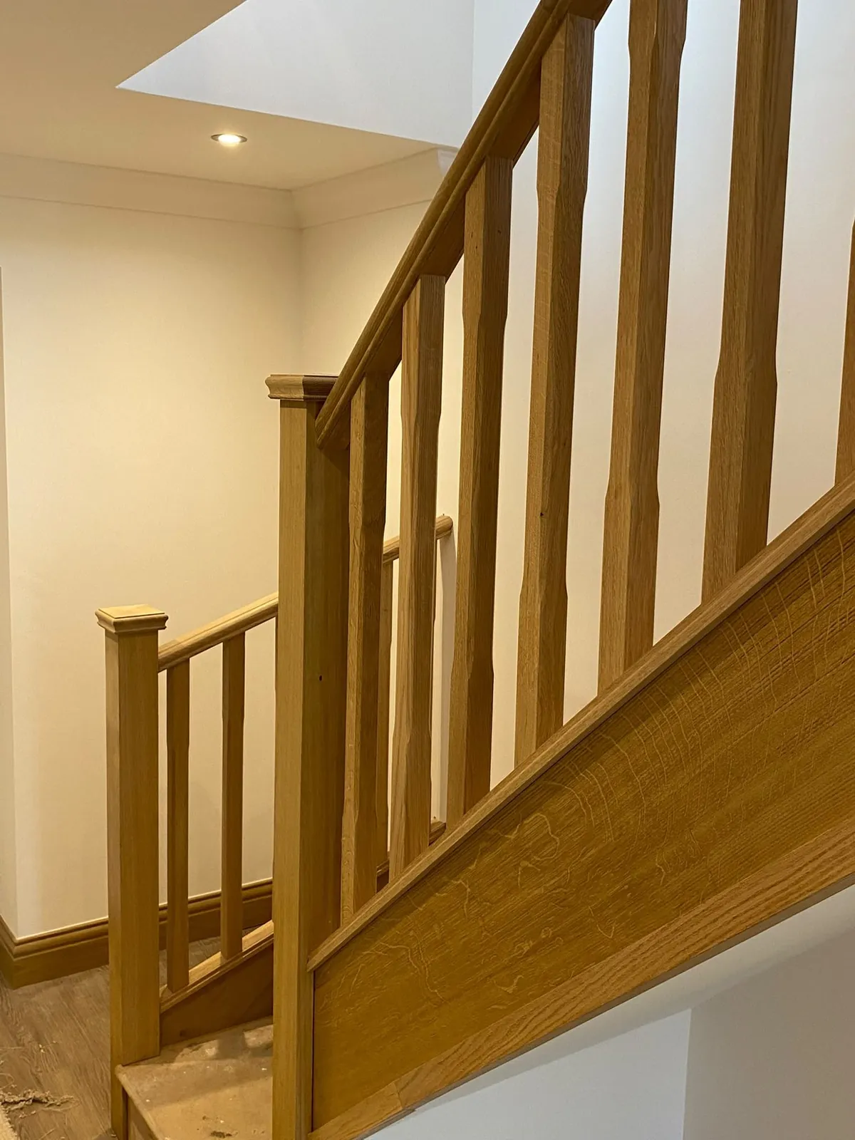 Oak staircase joinery, joinery by Design Built Right in Selby