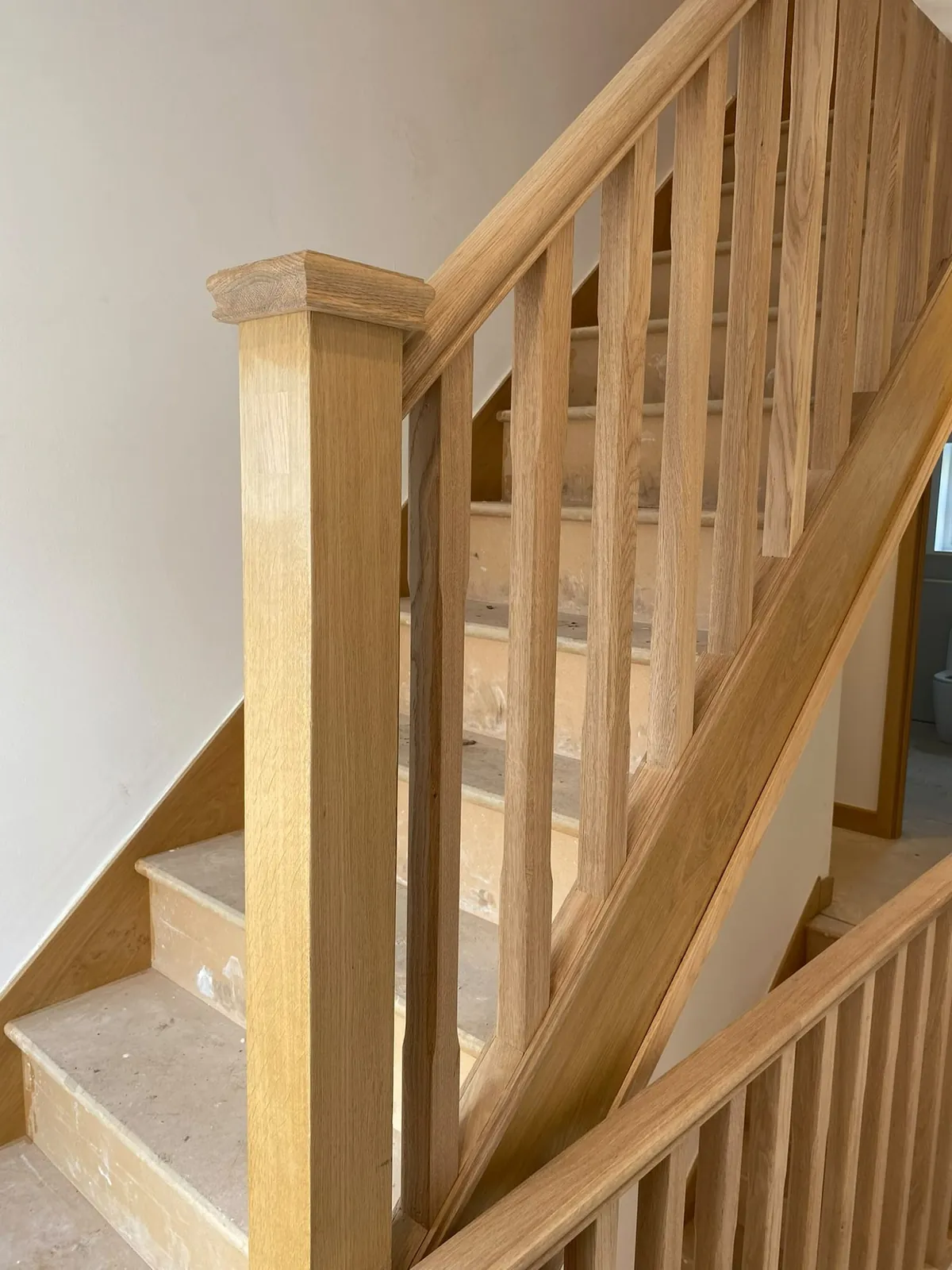 Oak staircase joinery, joinery by Design Built Right in Selby