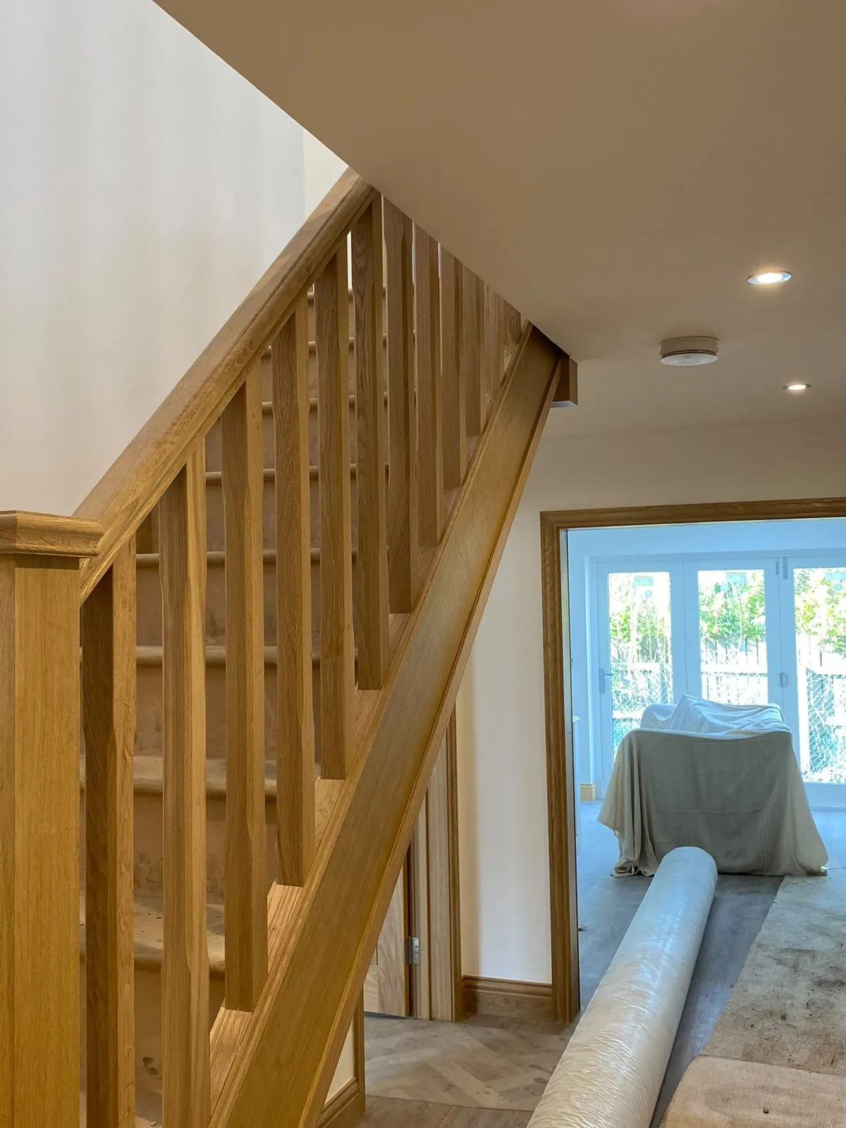 Oak staircase joinery, joinery by Design Built Right in Selby