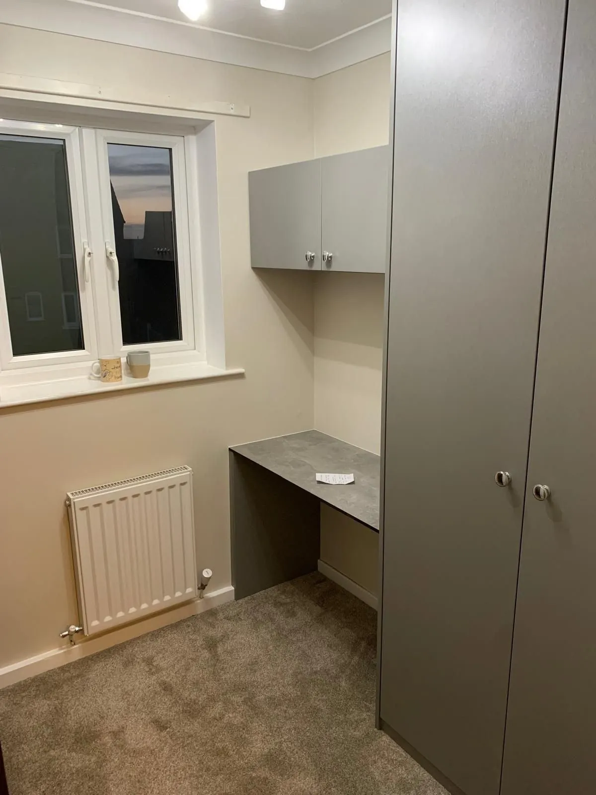 Fitted wardrobe desk joinery, joinery by Design Built Right in Selby